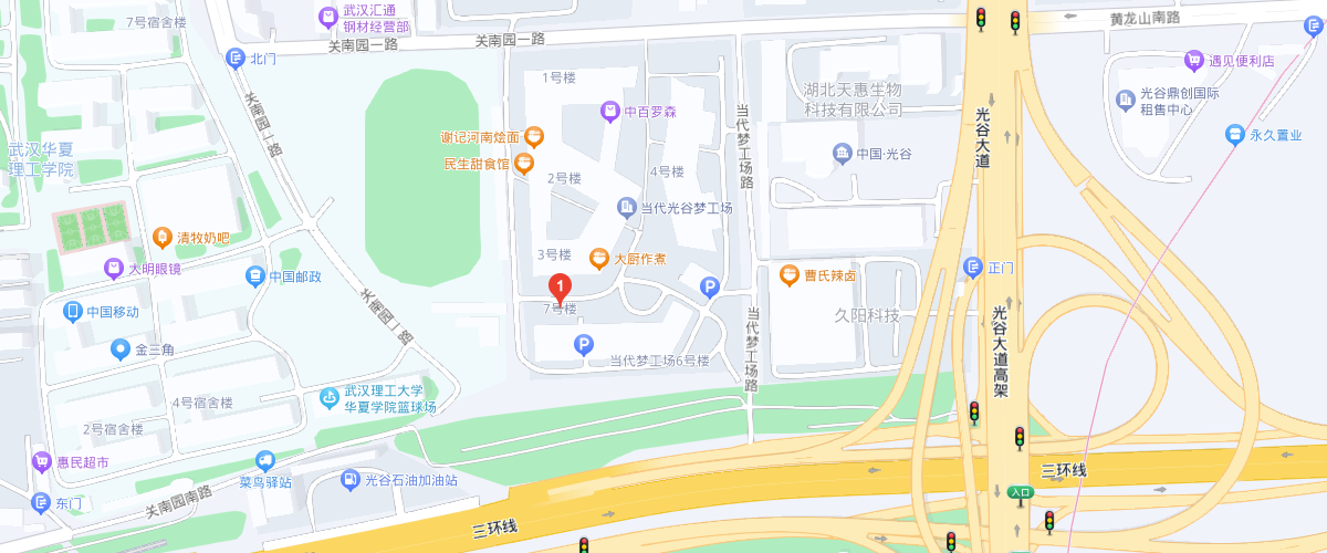 武汉市东湖新技术开发区关南园一路20号当代梦工厂7号楼21层2101室